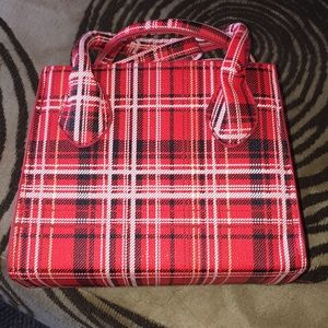 Red Plaid Purse